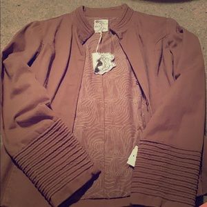 Tulle caramel blazer